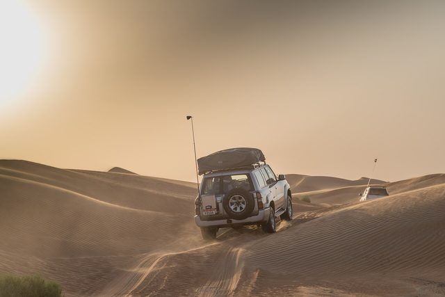 Representative photo of desert & dunes in the UAE, not Khabb ath Thawr