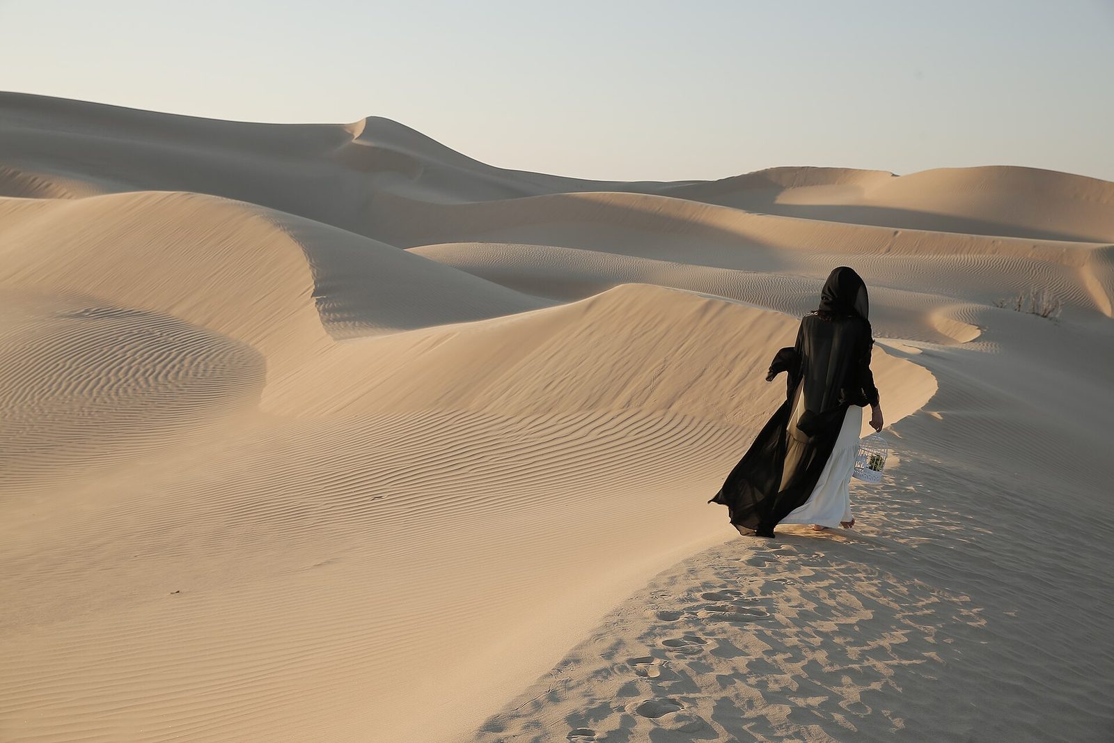 Representative photo of desert & dunes in the UAE, not Khuzaynah