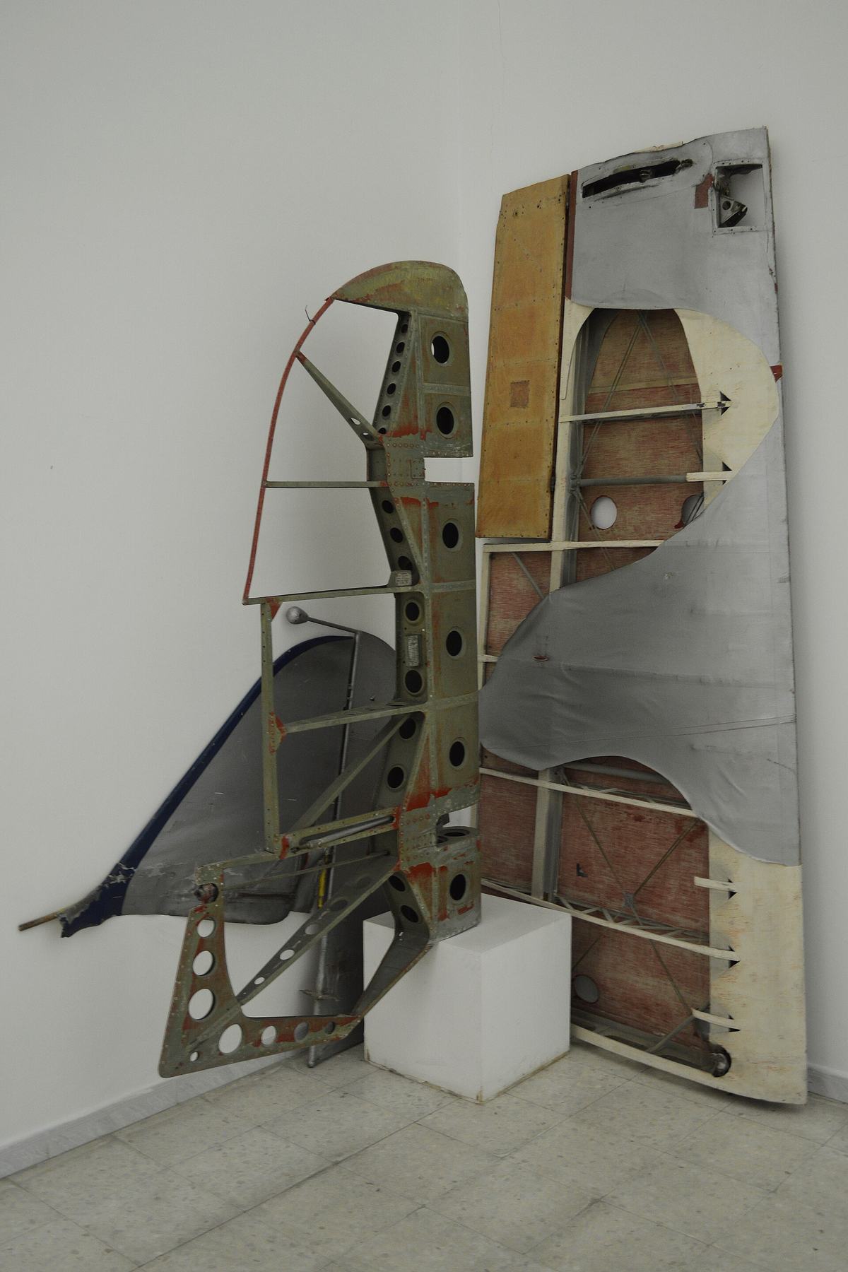 Al Mahatta Museum — Airframe relics at the Al Mahatta Aviation Museum, Sharjah (22041479585).jpg