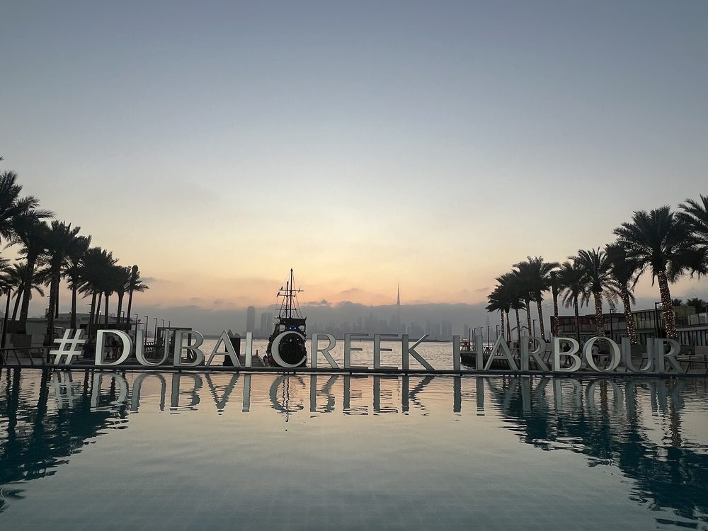Dubai Creek Harbour Marina — Sunset view of Dubai Creek Harbour.jpg