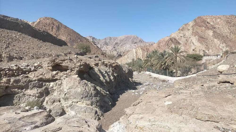 Jabal Wa‘bayn — Wadi Wa'bayn, as it passes through the village of Wa'bayn - Emirate of Fujairah - 1.jpg