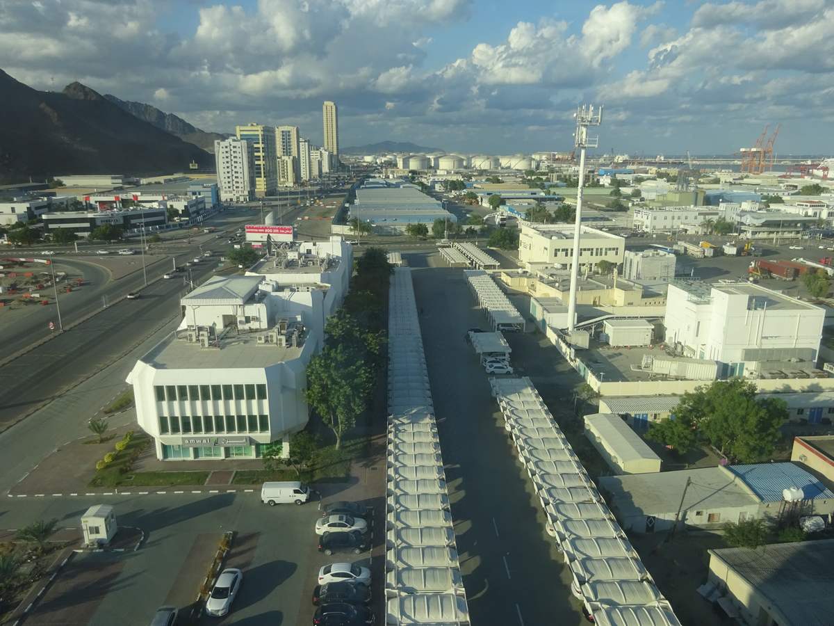 Port of Fujairah — Fujairah City view north towards Fujairah Port