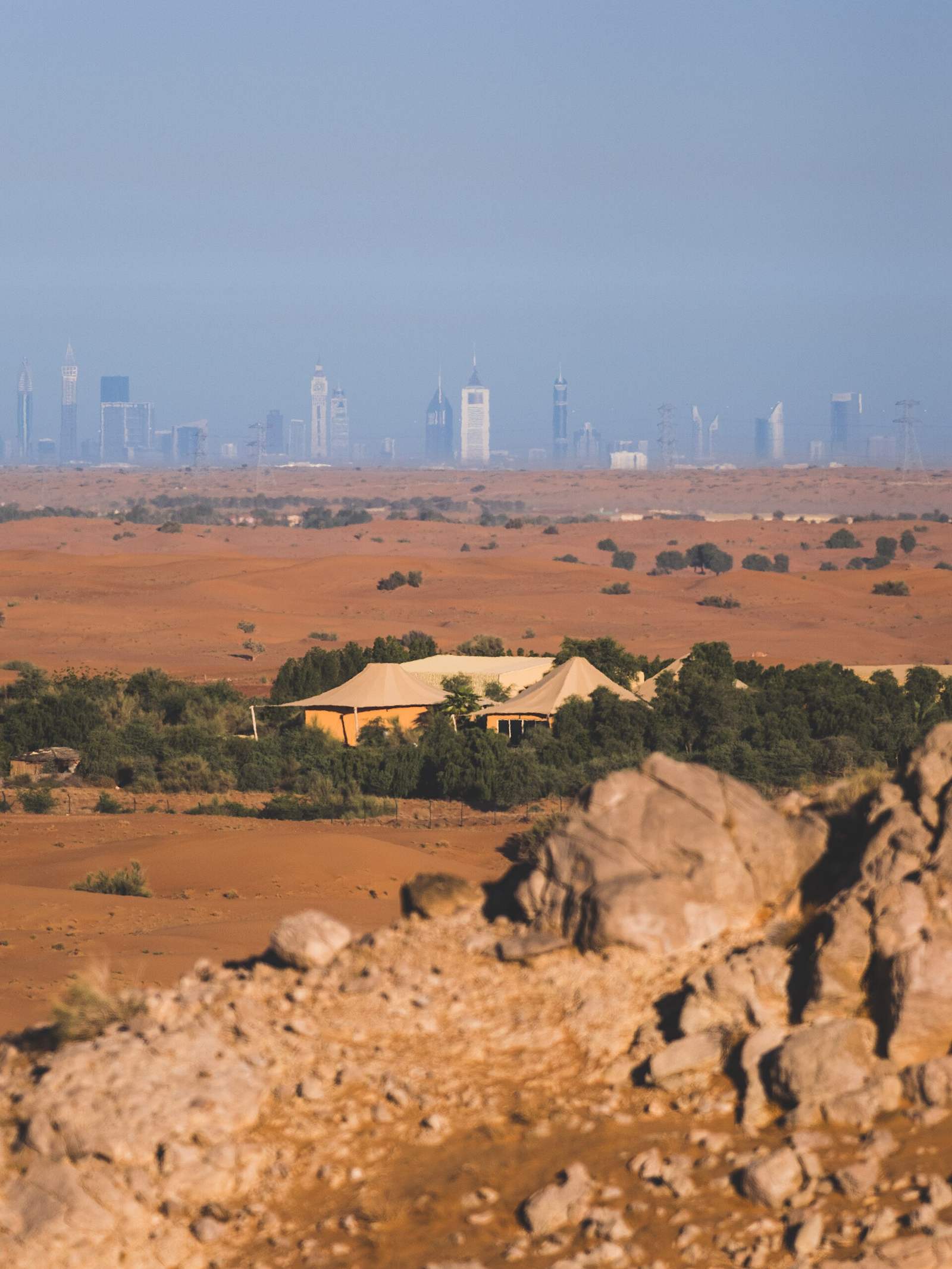 Qarn Nazwa — View from Nazwa Mountain to Dubai.jpg