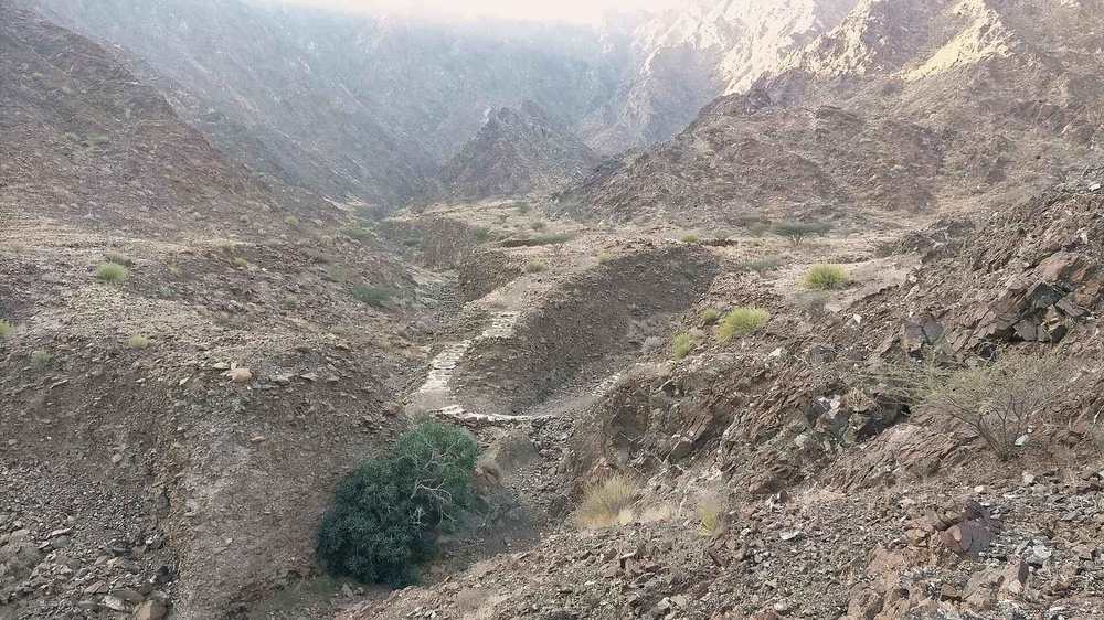 Wadi Al Khulaiban — Small gorge of the Wadi Al Khulaiban, a tributary of the Wadi Hadf - 1.jpg
