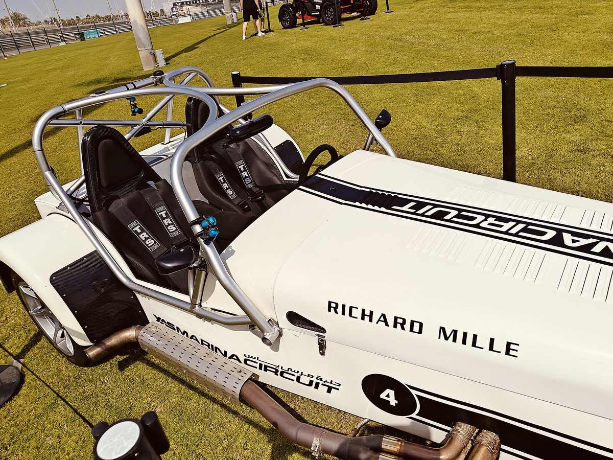 Yas Marina — Caterham Seven 360 Richard Mille Branded parked at Yas Marina Circuit.jpg